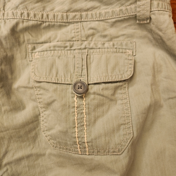 Eddie Bauer Women's Light Blue Turquoise Cargo Pants 100% Cotton Size 18 Tall - Picture 14 of 16